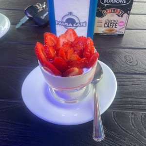 Fresas con crema