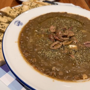 Entradas - Sopa de lentejas