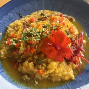 Filete de Corvina en Salsa de Vino Blanco