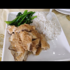 Combo de gallina patchicai en salsa de jengibre