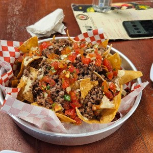 nachos con carne