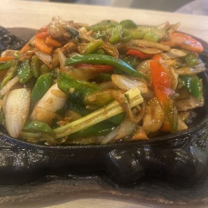 Corvina a la sizzling
