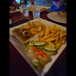 Mariscos - Camarones al ajillo