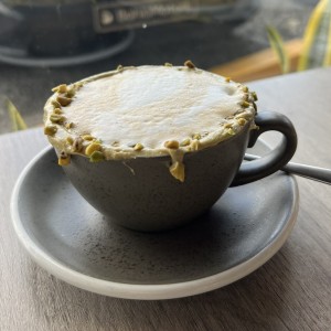 Capuchino de pistacho