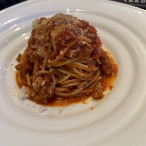 Espagueti a la bolognese