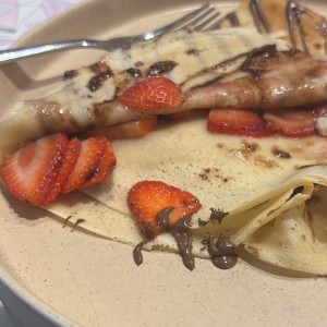 Crepe nutella y fresas