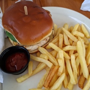hamburguesa de pollo