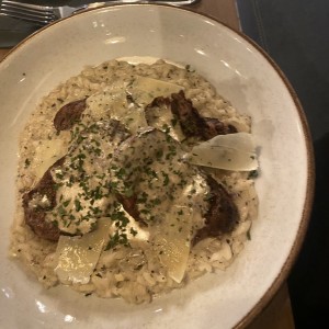 Rissotto con filete de res