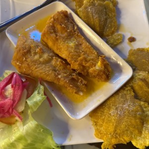 Filete de Corvina con patacones