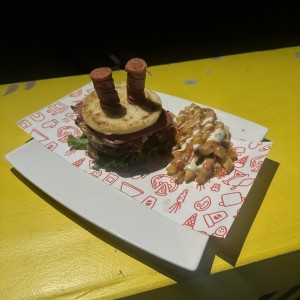 Arepa burger 