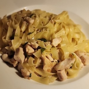 pasta con pollo