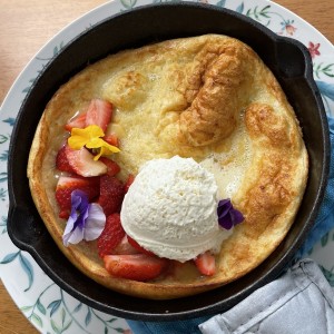 Fresas con crema