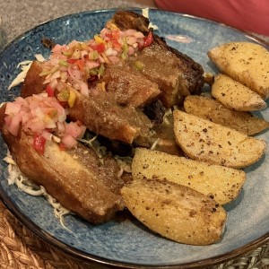 Pork belly asado
