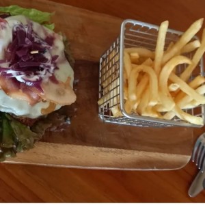 hamburguesa sin pan