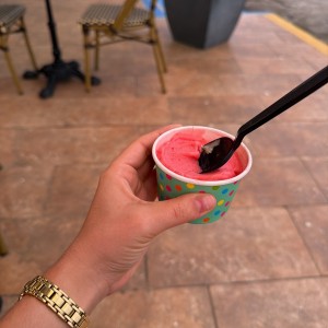 helado de fresa