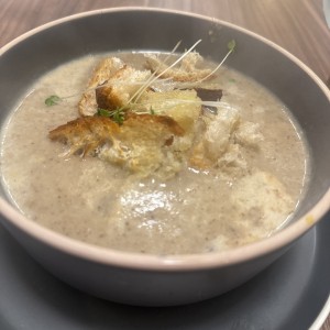 Crema de hongos 