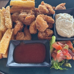 Camarones apanados
