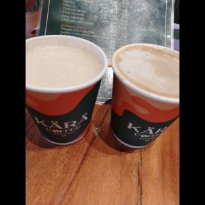 Capuchino y mactha 