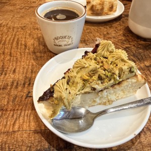 Tarta vasca de pistacho 