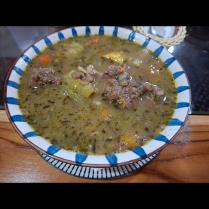sopa de res