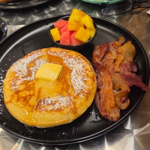 pancake con bacon 