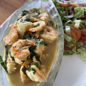 Langostino en salsa de coco