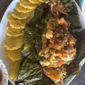 Pescado con patacones