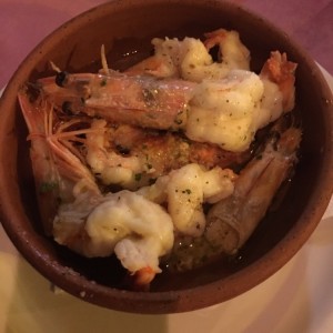 langostinos al ajillo