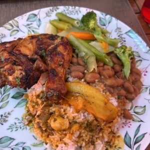 Comida pollo asado 