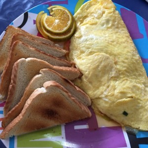 omelette con pan