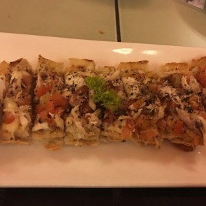 Bruschetta de Pollo. 
