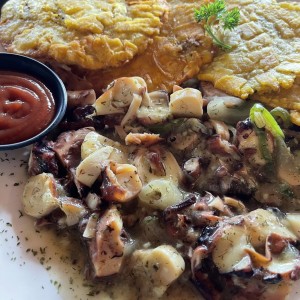 Pulpo al ajillo