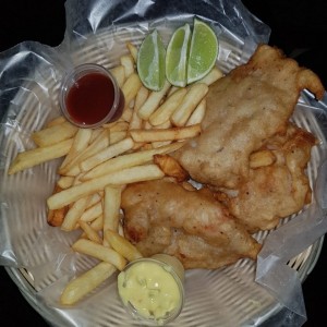 potatoes and fish