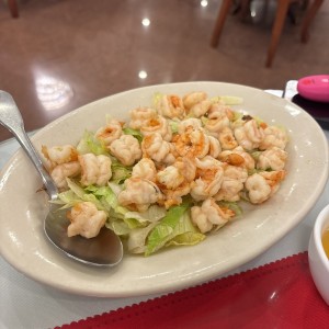 Camarones en mantequilla 