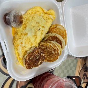 Omelette y Pancakes