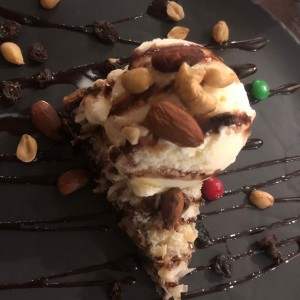 Dulce de coco com helado