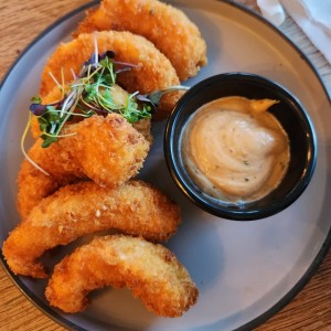 Camarones Apanados Con Salsas Goshijian
