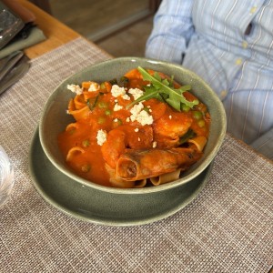 Parpadelle con langostino