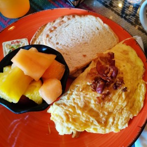 Omelet bacon & cheddar