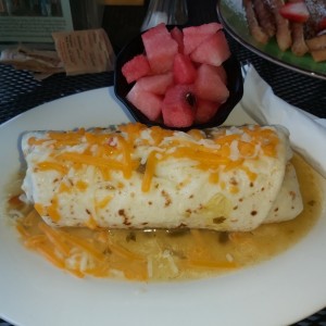 burritos en salsa verde - desayuno