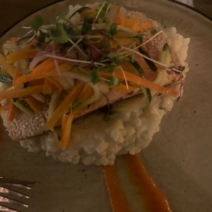 Corvina al ajillo
