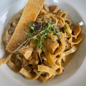 Fettuccine con pollo