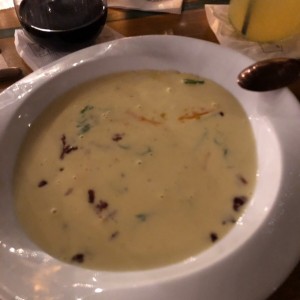 Sopas de papa lista