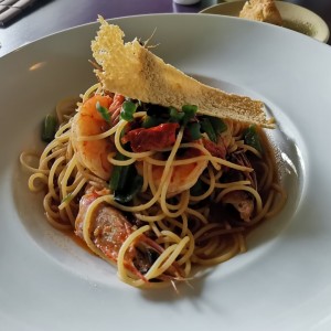 spaghetti langostino