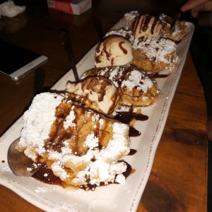 Churros con helado 