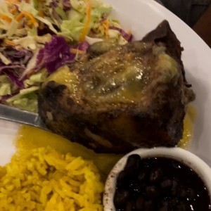 Chuleta en salsa de Ron