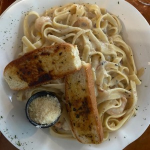 Fetuccini con mariscos 