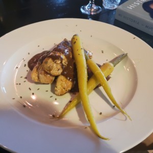 Pollo con chocolate ?