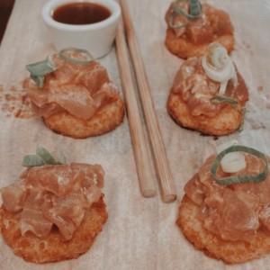 Spicy tuna crispy rice