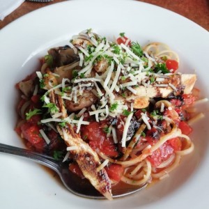 pasta con pollo
